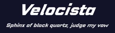 Velocista by deFharo — Sans Serif Font — thumbnail 2