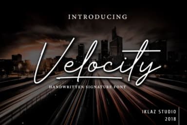 Velocity Font by IklazStudio — Script Handwritten Font — thumbnail 1