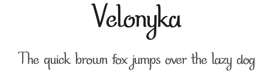 Velonyka by Letterature Std. — Script Handwritten Font — preview 1