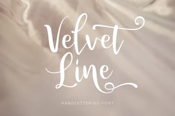 Velvet Line Font by Pasha Larin — Script Handwritten Font