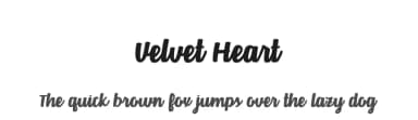 Velvet Heart by Brittney Murphy Design — Script Handwritten Font — thumbnail 1