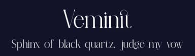 Veminit by Slide Shoot Type — Serif Font — thumbnail 2