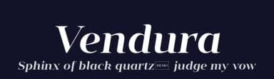 Vendura by Marc Lohner — Serif Font — thumbnail 2