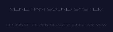 Venetian Sound System by James Morgan — Sans Serif Font — thumbnail 2