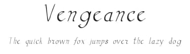 Vengeance by JLH Fonts — Script Handwritten Font — thumbnail 1