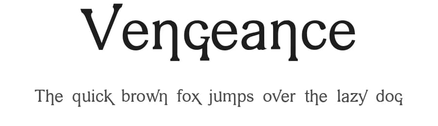 Vengeance by Intellecta Design — Sans Serif Font