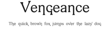 Vengeance by Intellecta Design — Sans Serif Font — thumbnail 1