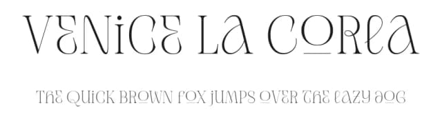 Venice La Corla by Jolicia Type Foundry — Serif Font
