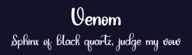 Venom by PiPi Creative STUDIO — Script Handwritten Font — thumbnail 2