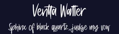 Ventta Watter by Perspectype Studio - Letterena.com — Script Handwritten Font — thumbnail 2