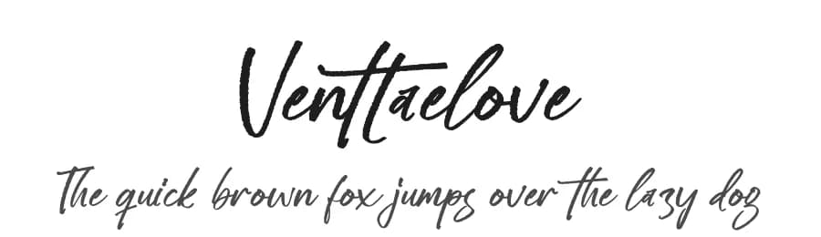 Venttaelove by Integritype Studio — Script Handwritten Font