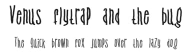 Venus flytrap and the bug by Pizzadude — Script Handwritten Font — thumbnail 1