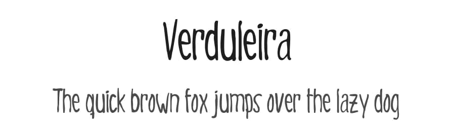 Verduleira by Patricio Luna — Script Handwritten Font