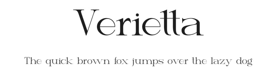 Verietta by Gilang Ternadho — Serif Font