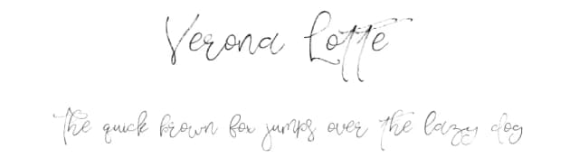 Verona Lotte by Yasir Ekinci — Script Handwritten Font