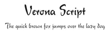 Verona Script by Richard William Mueller — Script Handwritten Font — thumbnail 1