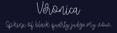 Veronica by Rometheme Std — Script Handwritten Font — thumbnail 2