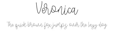 Veronica by Rometheme Std — Script Handwritten Font — thumbnail 1