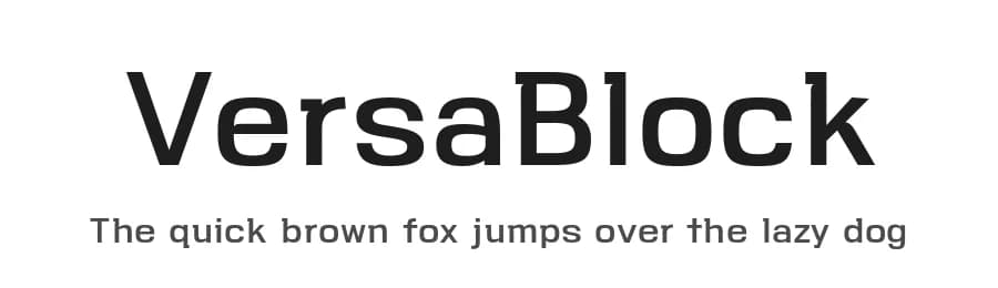 VersaBlock by Parker Creative — Sans Serif Font — preview 1