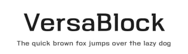 VersaBlock by Parker Creative — Sans Serif Font — thumbnail 1