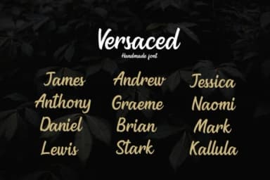 Versaced Font by Micromove — Script Handwritten Font — thumbnail 6