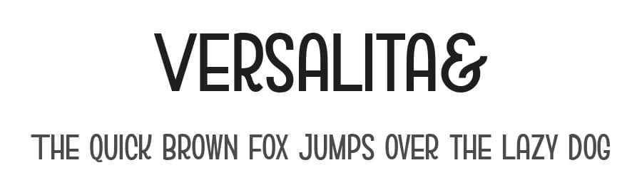 Versalita& by Franco Fuentes — Sans Serif Font