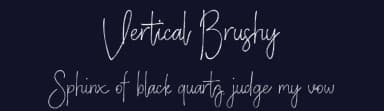 Vertical Brushy by FHFont — Script Handwritten Font — thumbnail 2