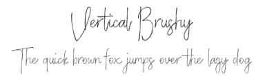 Vertical Brushy by FHFont — Script Handwritten Font — thumbnail 1