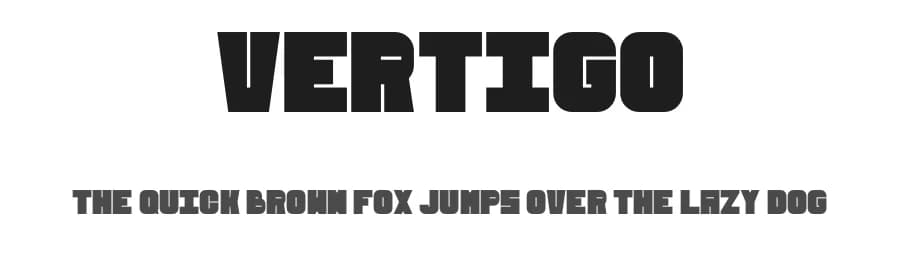 Vertigo by Del — Sans Serif Font