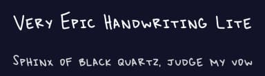 Very Epic Handwriting Lite by arisSome1 — Script Handwritten Font — thumbnail 2