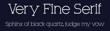 Very Fine Serif by Galdino Otten Fonts — Serif Font — thumbnail 2
