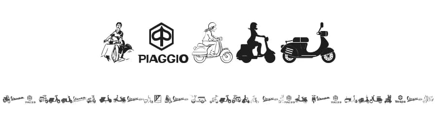 Vespa by Woodcutter — Dingbats Font