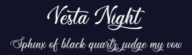 Vesta Night by Typhoon Type - Suthi Srisopha — Script Handwritten Font — thumbnail 2