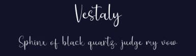 Vestaly by Forberas Club — Script Handwritten Font — thumbnail 2