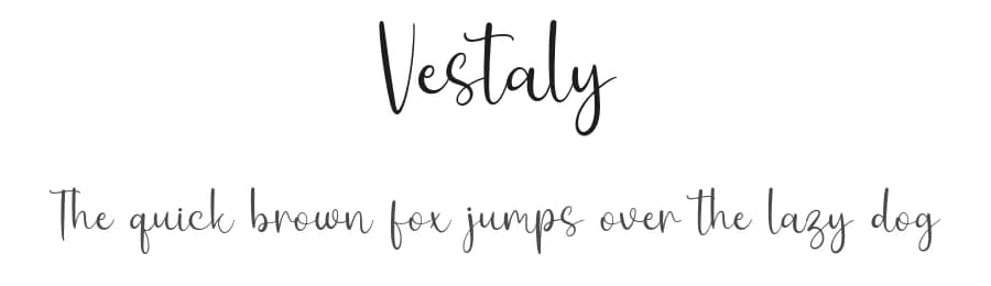 Vestaly by Forberas Club — Script Handwritten Font — preview 1