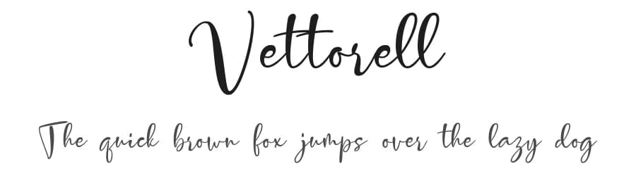 Vettorell by Fadhil Aqsa — Script Handwritten Font