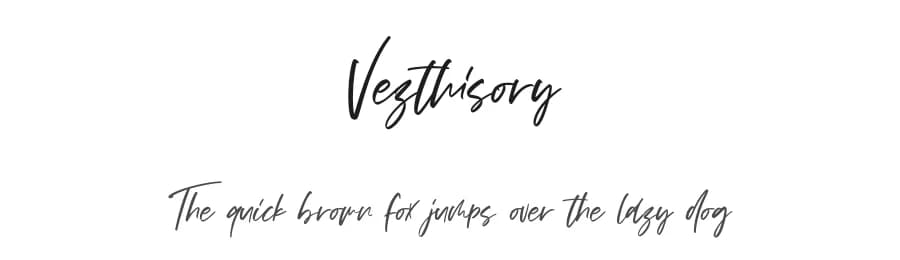 Vezthisory by StringLabs Creative Studio — Script Handwritten Font