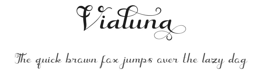 Vialuna by Yesie Erma Yunita — Script Handwritten Font