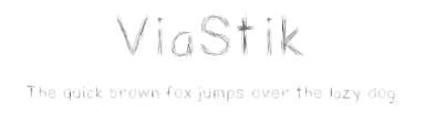 ViaStik by Matt B — Script Handwritten Font — thumbnail 1