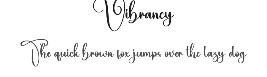 Vibrancy by Scratchones — Script Handwritten Font