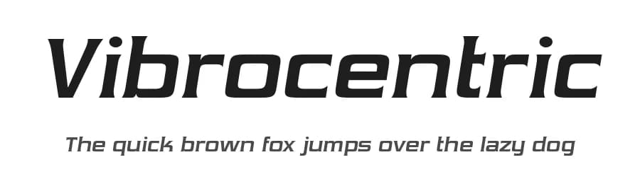Vibrocentric by Typodermic Fonts — Serif Font