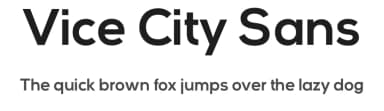 Vice City Sans by GigaType — Sans Serif Font — thumbnail 1
