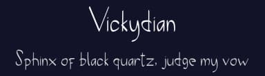 Vickydian by bulbul project — Script Handwritten Font — thumbnail 2
