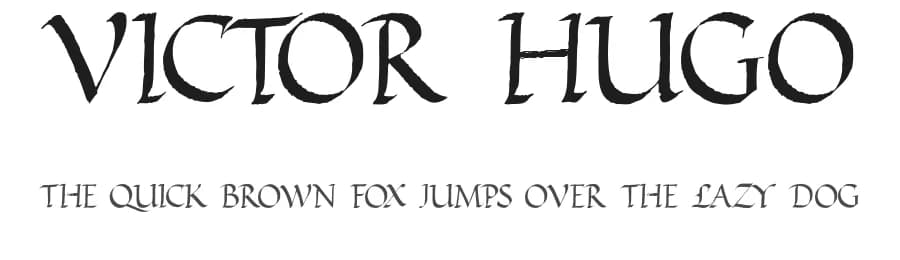 Victor Hugo by Brian Kindle — Script Handwritten Font