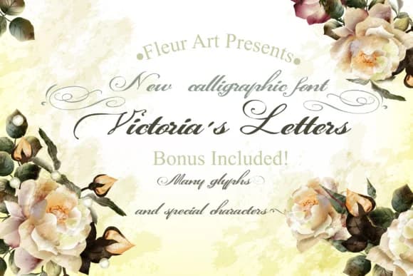 Victoria's Letters Font by fleurartmariia — Script Handwritten Font