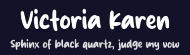 Victoria Karen by MJType — Script Handwritten Font — thumbnail 2