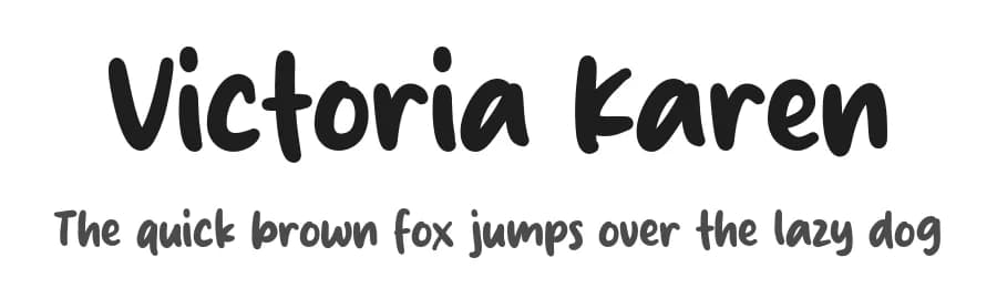 Victoria Karen by MJType — Script Handwritten Font — preview 1