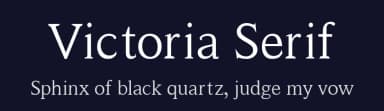 Victoria Serif by Tipografia Vittoria — Serif Font — thumbnail 2