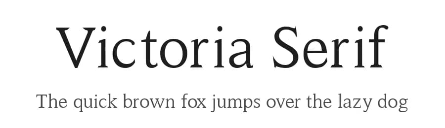 Victoria Serif by Tipografia Vittoria — Serif Font — preview 1