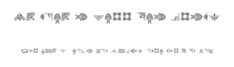 Victorian Free Ornaments by Intellecta Design — Dingbats Font